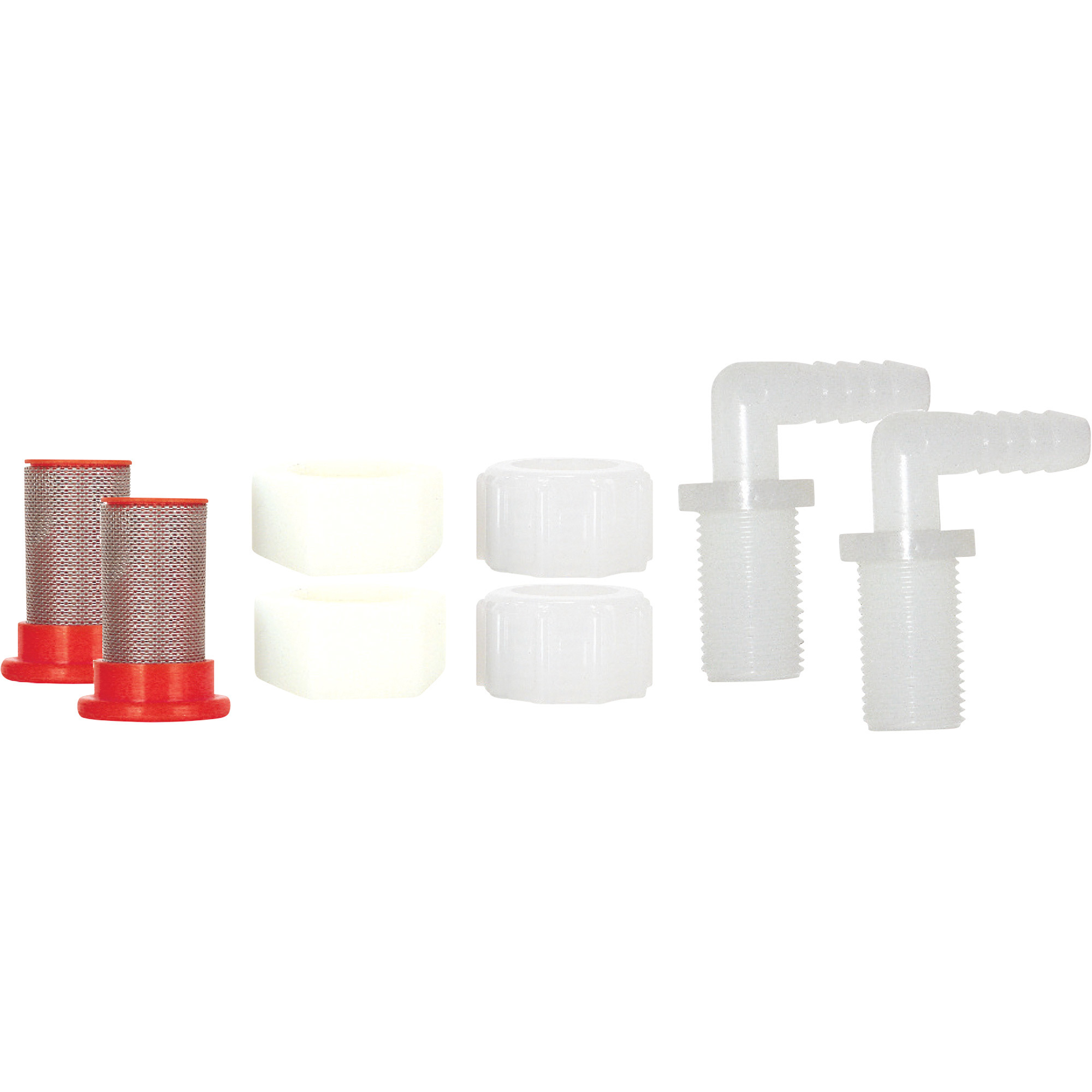Valley Industries Elbow Nozzle Body Kit - 3/8in. Hose Barb Connections, Nylon, 2-Pack, Model# 34-140025-CSK